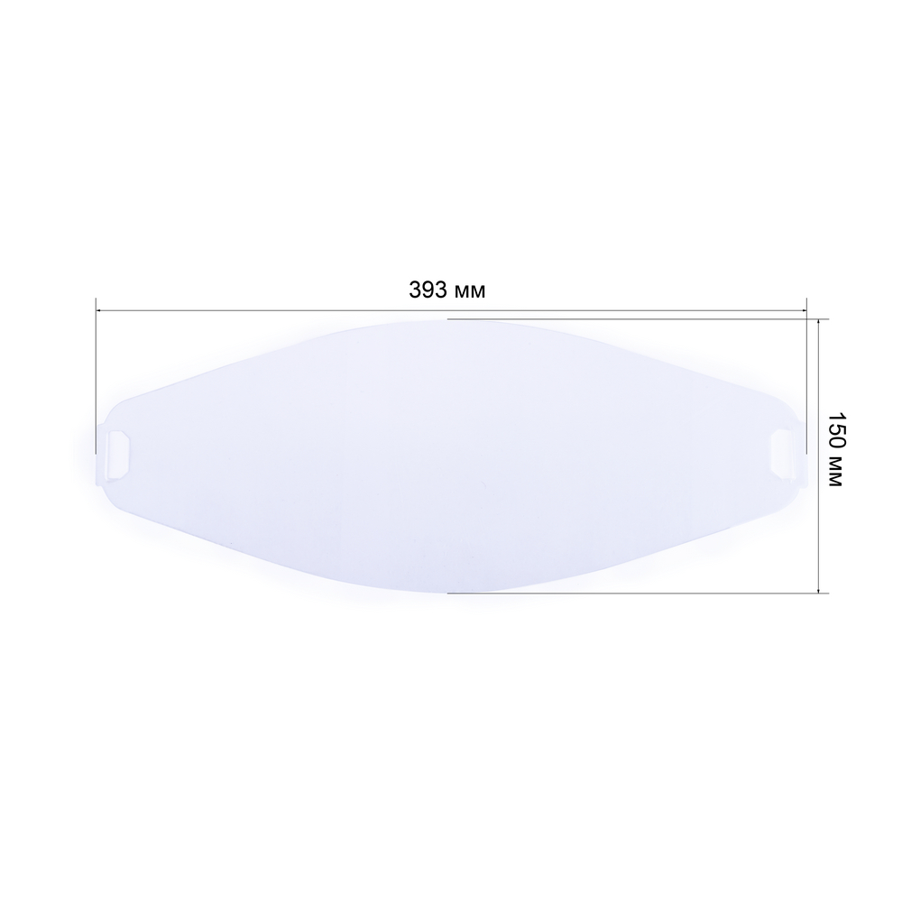 Поликарбонатное стекло внешнее 393  х 150  х 1 мм (РФ) 167 руб.