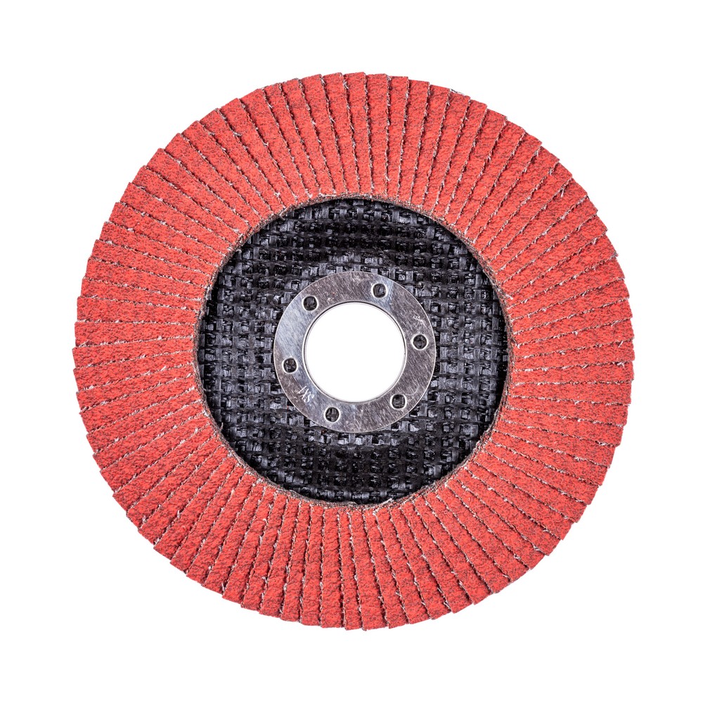 Круг лепестковый с керамическим абразивом для шлифования по нержавеющей стали FTL Everest 29 125 х 22,2 мм P80 1