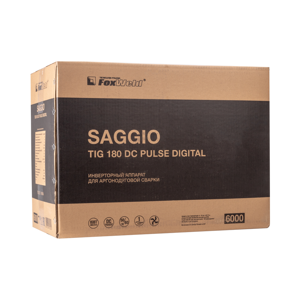 Аппарат аргонодуговой сварки SAGGIO TIG 180 DC Pulse Digital (пр-во FoxWeld/КНР) 7