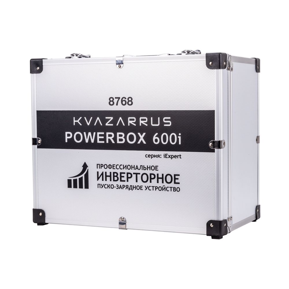 Инверторное пуско-зарядное устройство KVAZARRUS PowerBox 600i, таймер, алюминиевый кейс 5