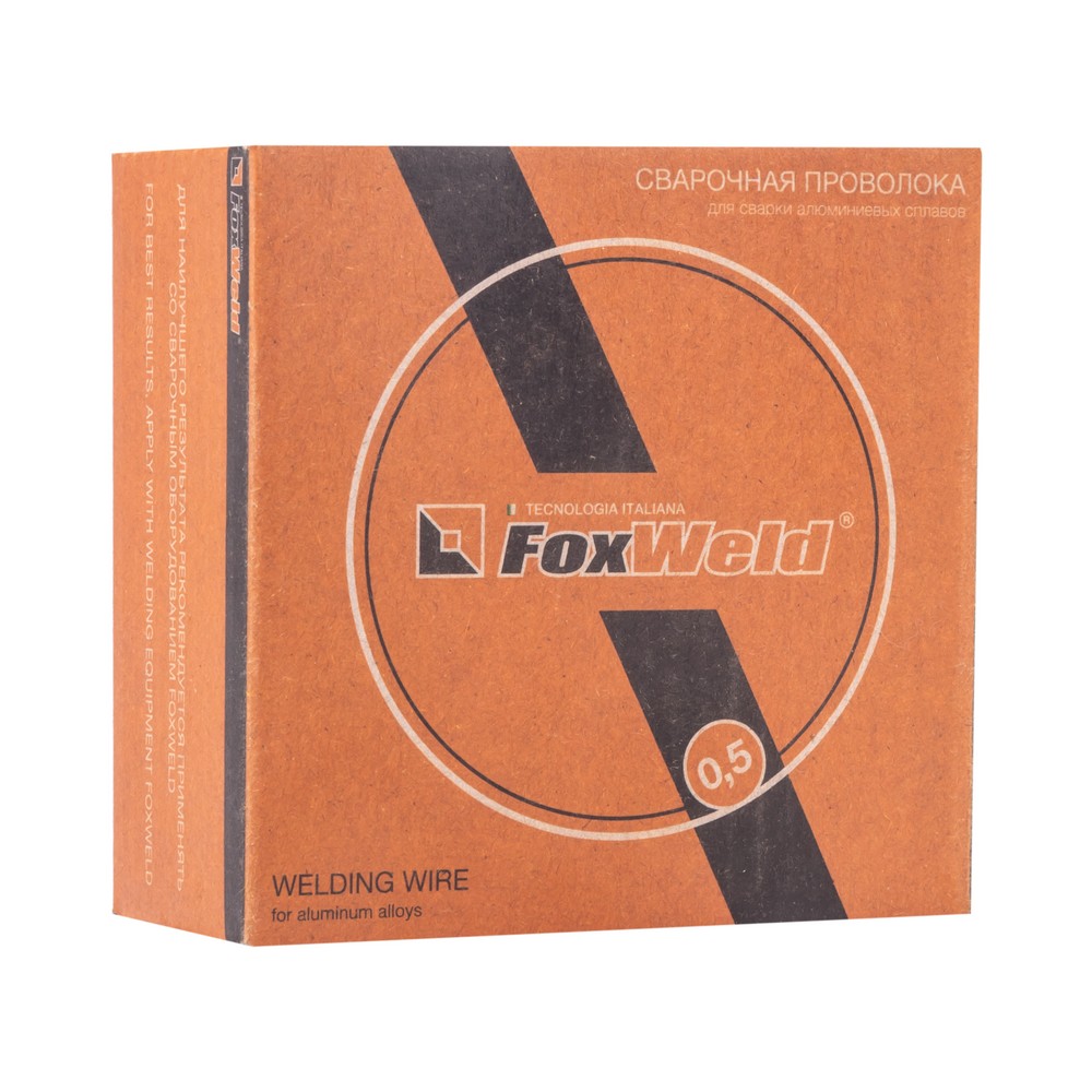 FoxWeld Проволока алюминиевая AL Mg 5 (Св-АМг5/ER-5356) д.1.0мм, 0,5кг D100 (пр-во FoxWeld/КНР) 1