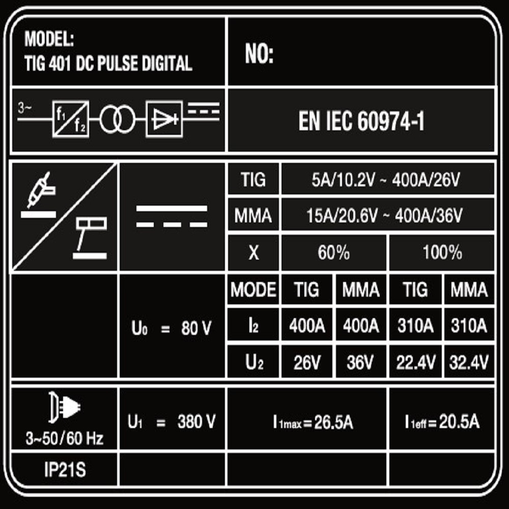Аппарат аргонодуговой сварки SAGGIO TIG 401 DC Pulse Digital 6