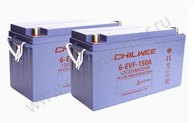 Тяговый гелиевый аккумулятор CHILWEE 6-EVF-150A (12В-150А/Ч С5) 37000 руб.