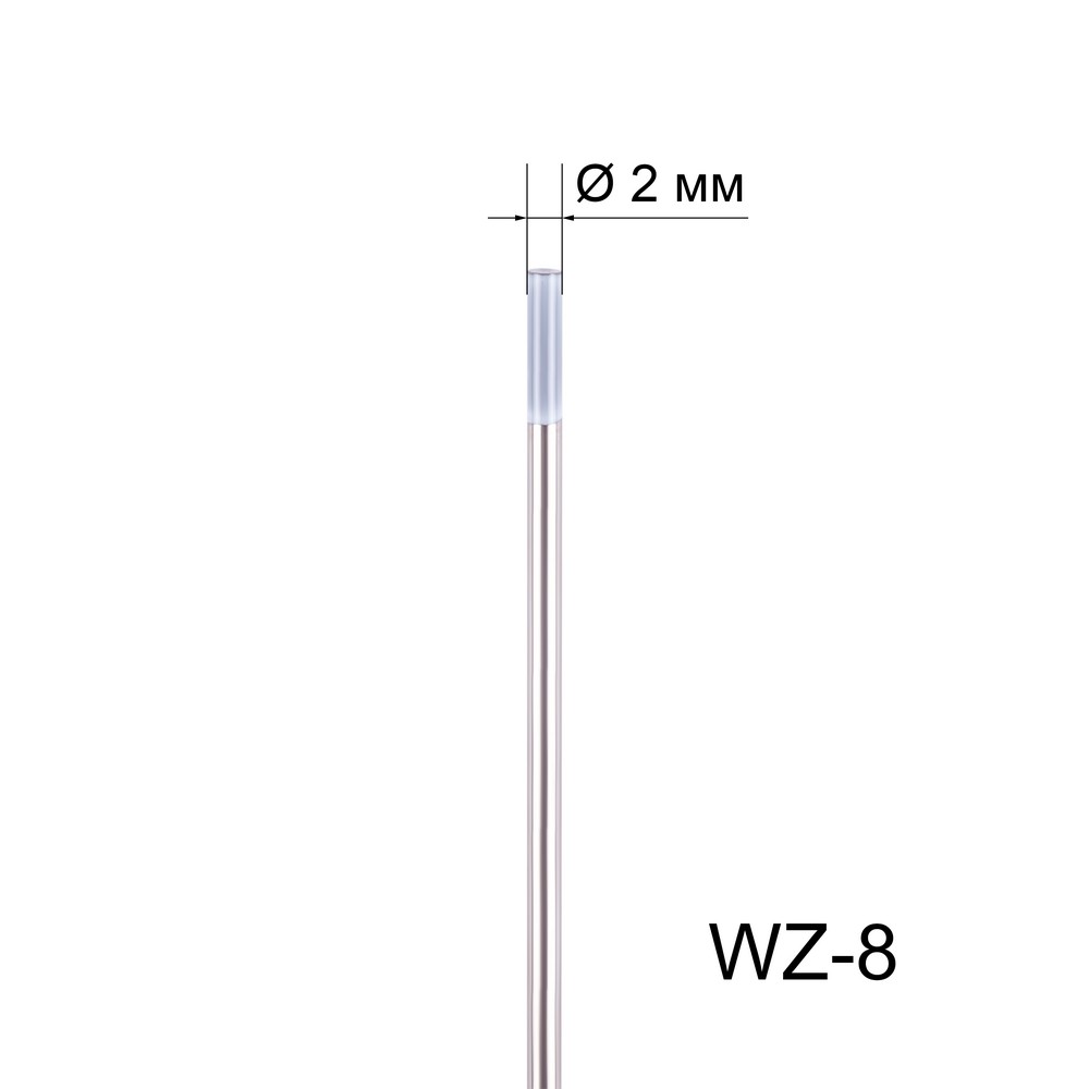 Вольфрамовый электрод WZ-8 2,0мм / 175мм (1шт.) FoxWeld 137 руб.