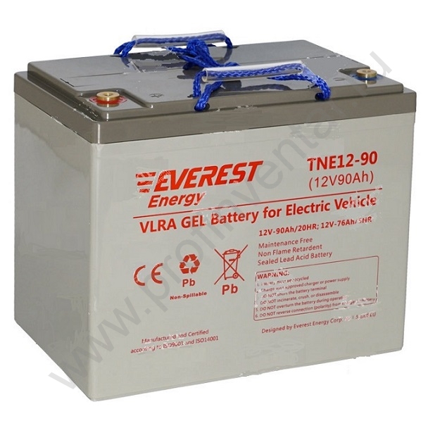 Гелевый тяговый аккумулятор Everest TNE 12-90