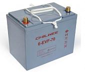 Гелиевый аккумулятор CHILWEE 6-EVF-70A (12В-70А/Ч С3)